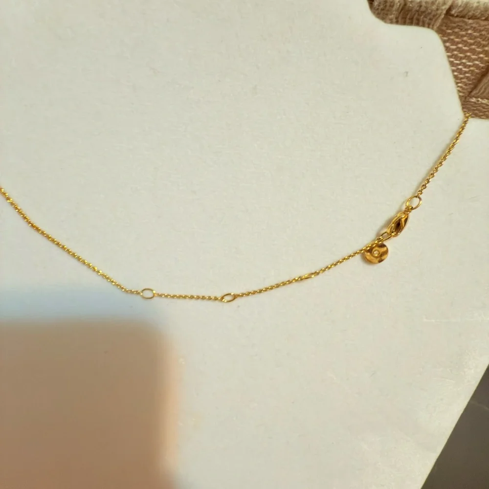 Stella & Dot #1 Elegant Gold tone Crescent Necklace - Picture 4 of 7